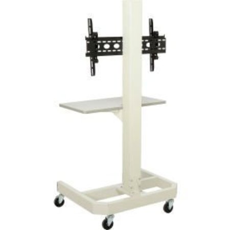 GLOBAL EQUIPMENT Orbit Mobile LCD/Plasma Cart, Beige 239192BBG